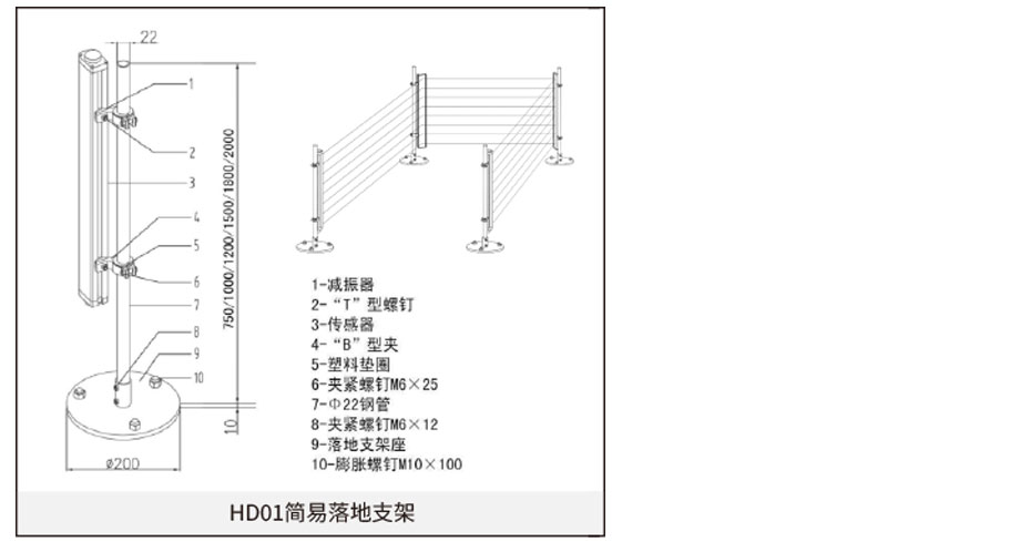安全光栅安装图